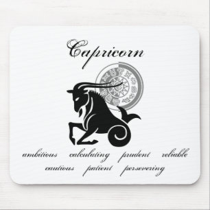 Mousepad Capricórnio personalizável traços no estilo grego
