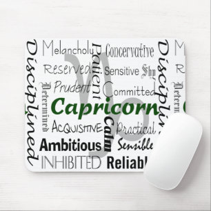 Mousepad Capricórnio Zodiac - Astrologia Traços Colagem