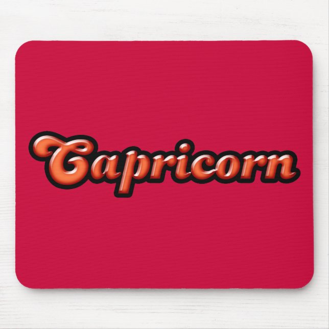 Mousepad Capricórnio Zodiac Retroativo (Frente)