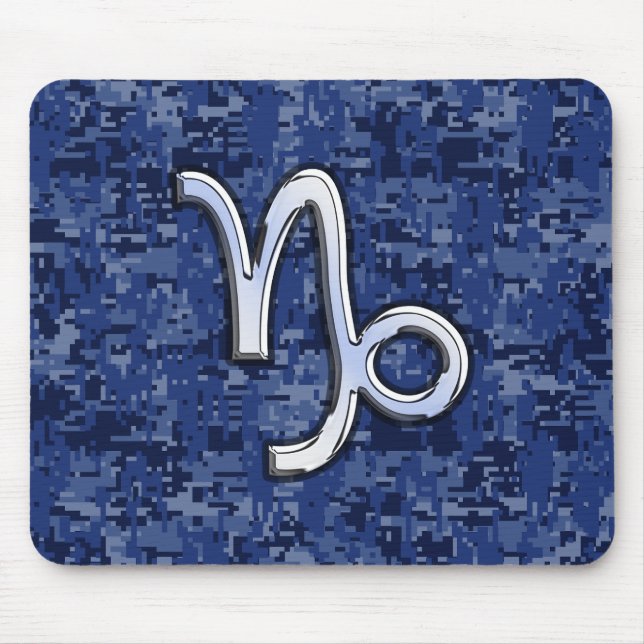 Mousepad Capricórnio Zodiac - Sinal na Camuflagem Digital d (Frente)