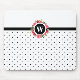 Mousepad Cápsulas vermelhas cor-de-água Rosas cor-de-rosa M