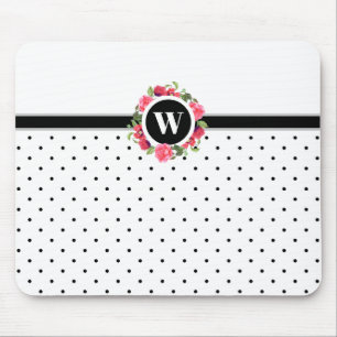 Mousepad Cápsulas vermelhas cor-de-água Rosas cor-de-rosa M