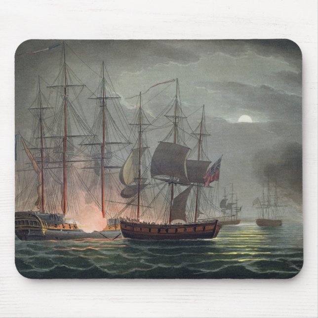 Mousepad Captação do La Desiree, o 7 de julho de 1800, 'do (Frente)