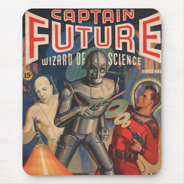 Mousepad Captain Futuro, feiticeiro edição da polpa da (Frente)