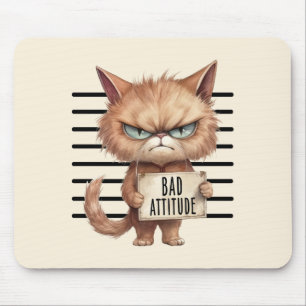 Mousepad Captura de Gato Engraçado e Bonita