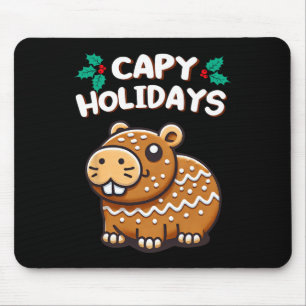 Mousepad Capy Holidays Natal Baking Gingercake Cookie