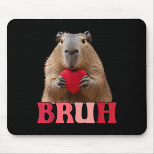 Mousepad Capybara Bruh Meme Engraçado Dizendo Adoltos Valen
