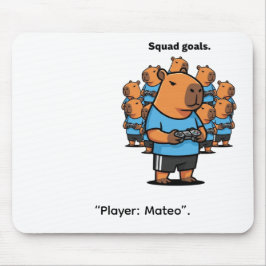 Mousepad "Capybara Squad Goals – Multiplayer Fun"