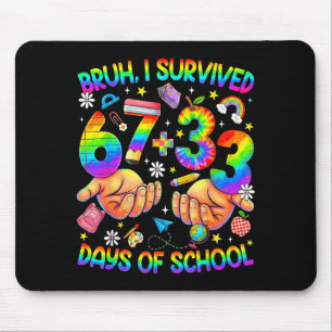 Mousepad Cara 67 33 dias de aula meninos engraçados criança