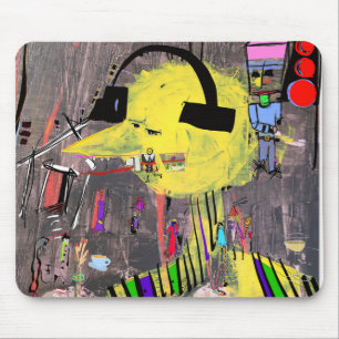 MOUSEPAD CARA COM FONES DE OUVIDO