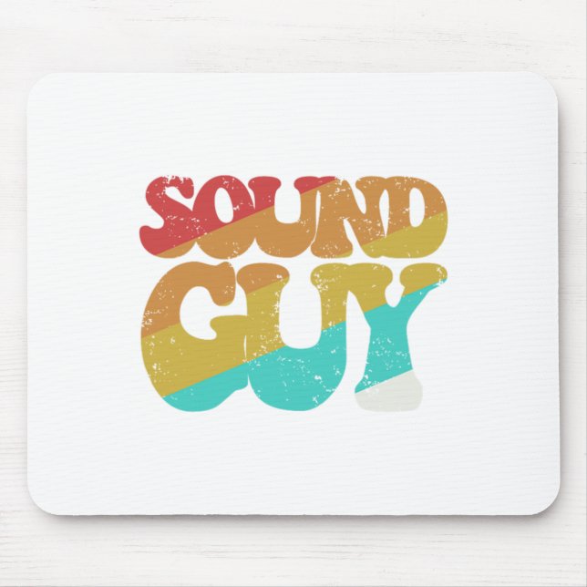 Mousepad Cara de som Banda de música Engenheiro de áudio DJ (Frente)