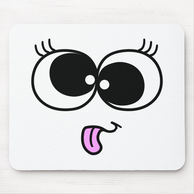 Mousepad Cara engraçada da menina (Frente)