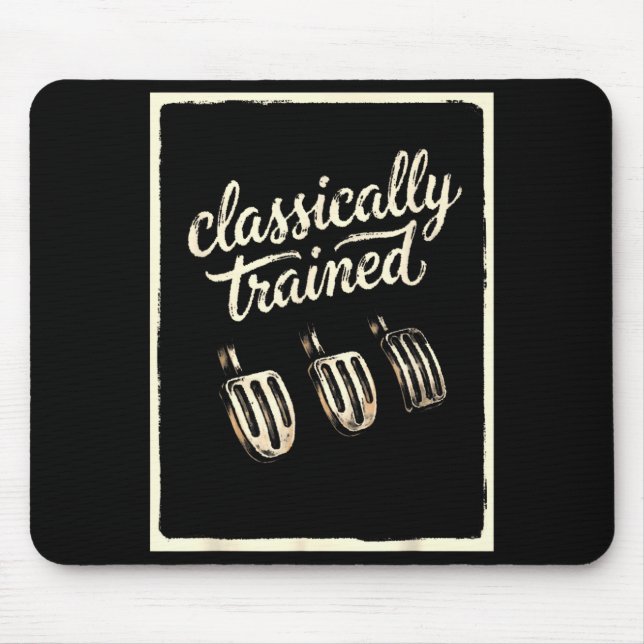 Mousepad Cara Engraçada de Carro Manual Treinado com Clique (Frente)