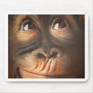 Mousepad Cara engraçada Kerra Lindsey da pintura a óleo d