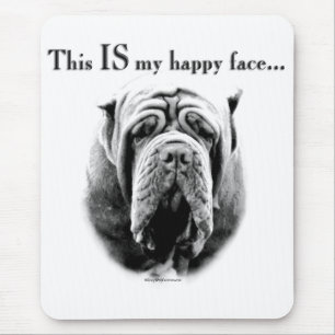Mousepad Cara feliz do Mastiff napolitana
