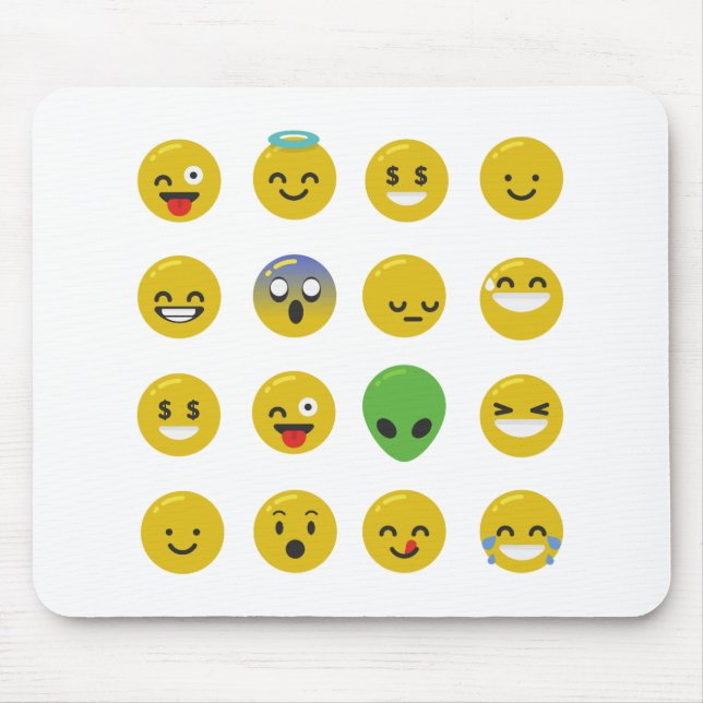 Mousepad Cara feliz Emoji (Frente)