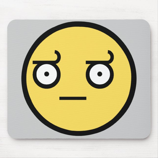Mousepad Cara impressionante da desaprovação (Frente)