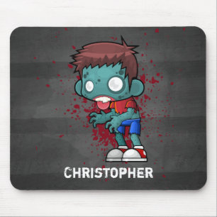 Mousepad Cara Zombie legal com Sangue/Pinta Splatter