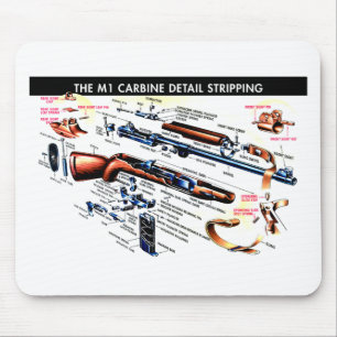 Mousepad Carabina M1 descascada