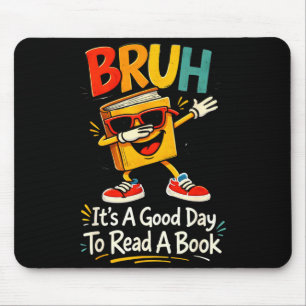 Mousepad Caraça, é um bom dia para ler um livro leitor engr