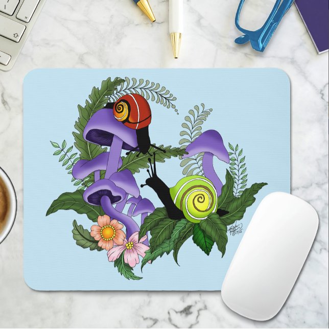 Mousepad Caracóis Cubanos Cogumelos Roxos (Criador carregado)
