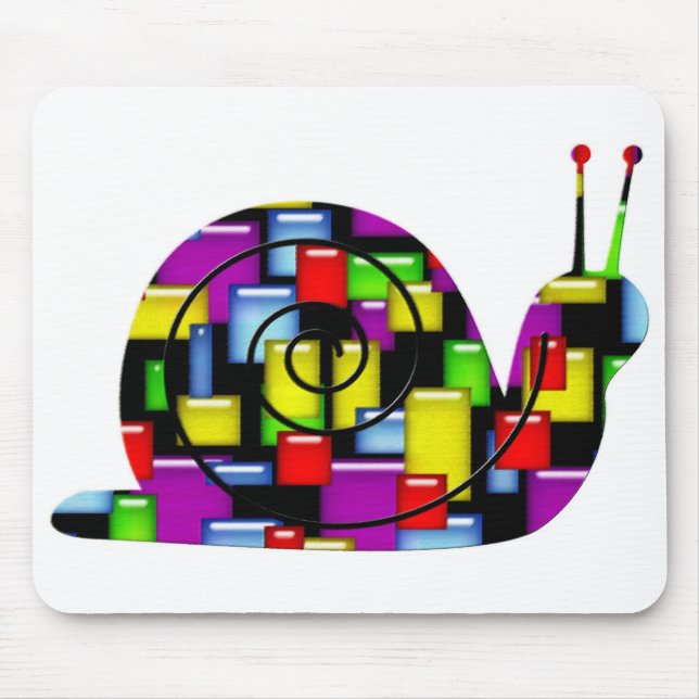 Mousepad caracol mosaico (Frente)