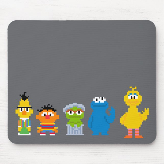 Mousepad Caracteres da Rua Pixel Sesame (Frente)