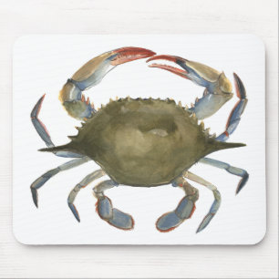 Mousepad Caranguejo Aquarela - Cinza