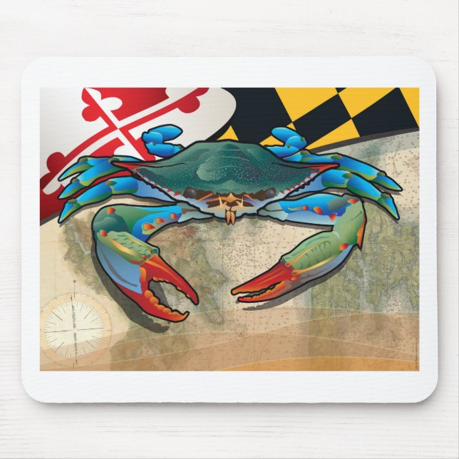 Mousepad Caranguejo azul de Maryland (Frente)