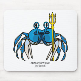 Mousepad Caranguejo Guerreiro Azul, MmeGuerreiroMulher no T