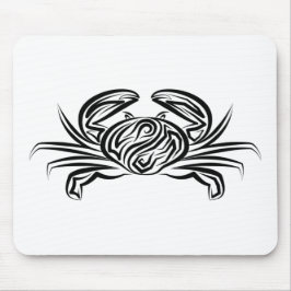 Mousepad Caranguejo Tribal Negro e Branco