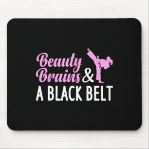 Mousepad Caratê Engraçado Para Mulheres Garota Taekwondo Ar