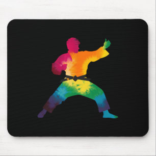 Mousepad Carateiro Colorido Tie-dye Martial Arts Coloridas