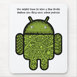 Mousepad Caráter de porta de bolhas para o robô Android™