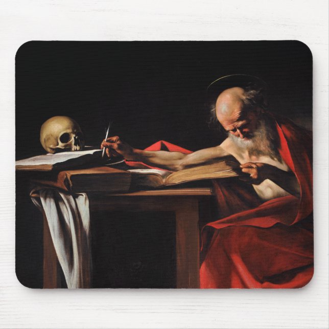 Mousepad Caravaggio - escrita de Jerome do santo (Frente)