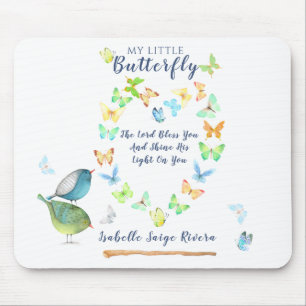 Mousepad Cardíaca Borboleta O Senhor Abençoa-Te