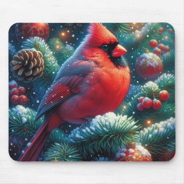 Mousepad Cardinal-do-natal/de-inverno  (Frente)