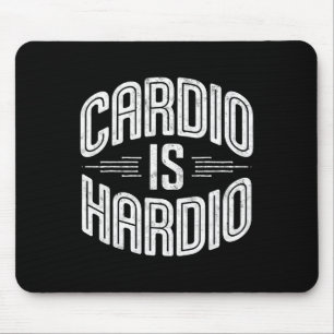 Mousepad Cardio É Hardio Camiseta Humor Ginásio Levantament
