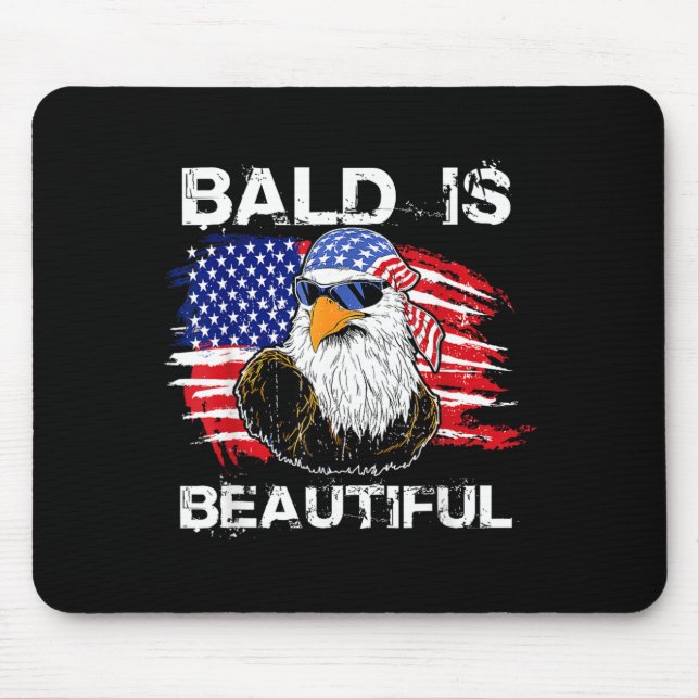 Mousepad Careca é Bela 4 de Julho Dia da Independência (Frente)