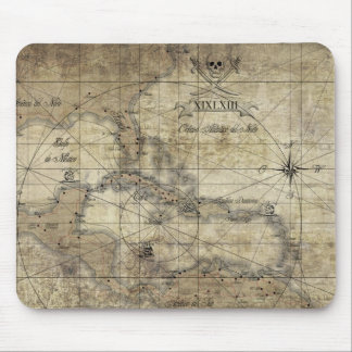 Mousepad Caribbean - old map