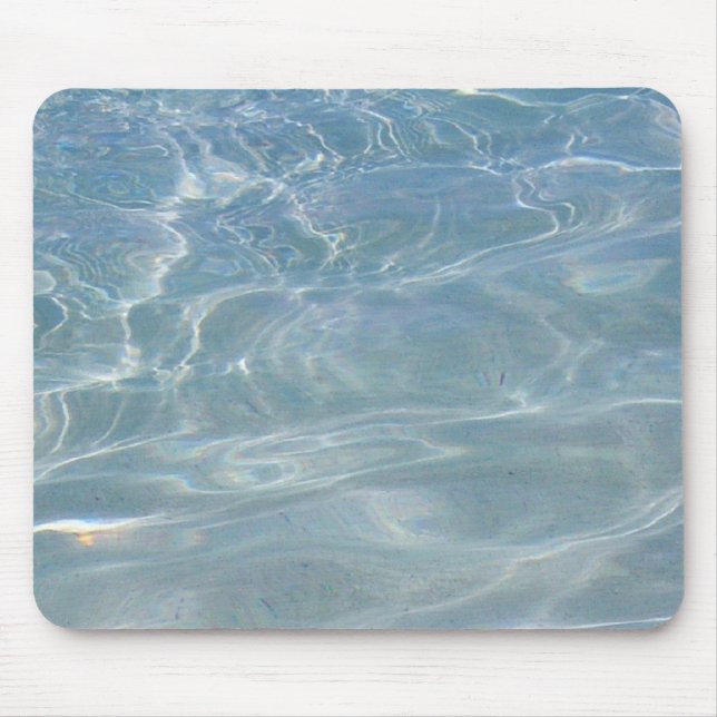Mousepad Caribe Água Abstrato Natureza Azul (Frente)