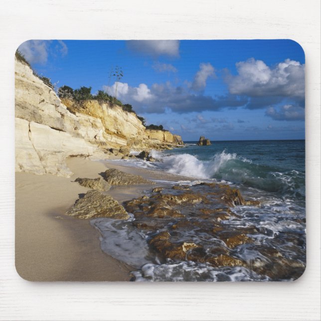 Mousepad Caribe, Rua, Martin, Cliffs na praia do Cupecoy (Frente)