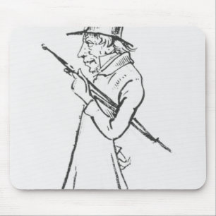 Mousepad Caricatura de Soren Aabye Kierkegaard