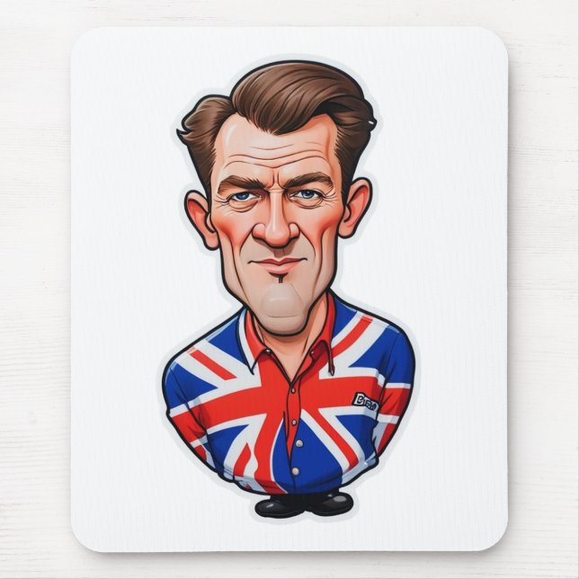 Mousepad Caricatura Do Reino Unido Com Sindicato (Frente)