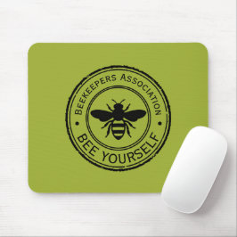 Mousepad Carimbo - SEU TEXTO - ABELHA 1 - Diversão de Fã