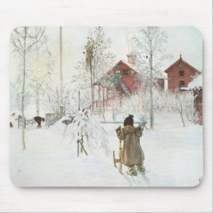 Mousepad Carl Larsson - jardim da frente e a casa da