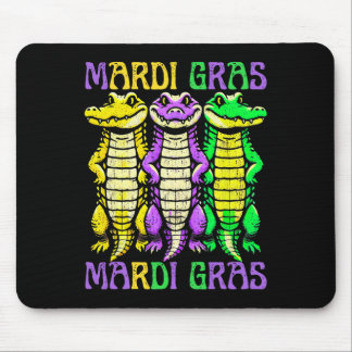 Mousepad Carnaval de crocodilo de Alligator Luisiana Mardi 