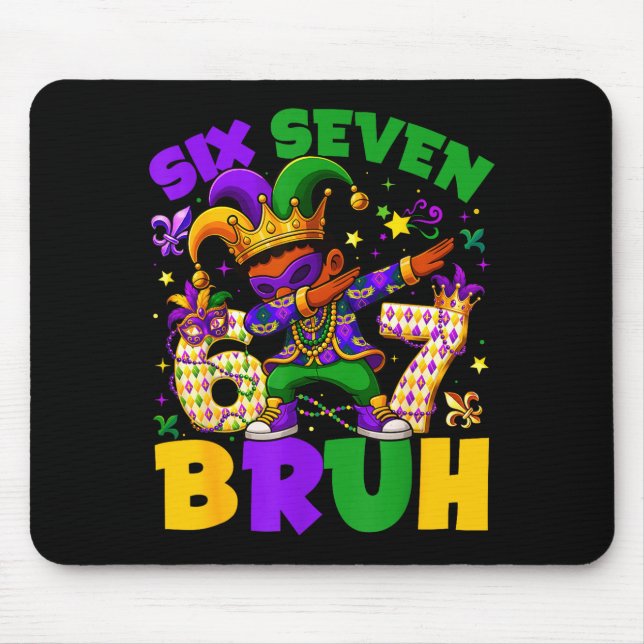 Mousepad Carnaval Six Seven Bruh Ganso Bobo Dabbing Diverti (Frente)