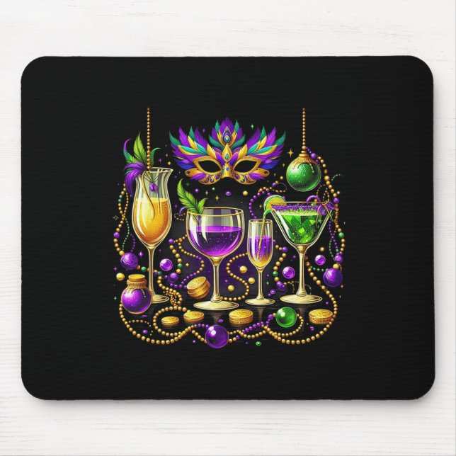Mousepad Carnaval Taça De Vinho Equipe De Bebida De Vinho F (Frente)
