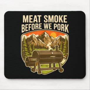 Mousepad Carne Antes de Porco Engraçado Churrasco Churrasco